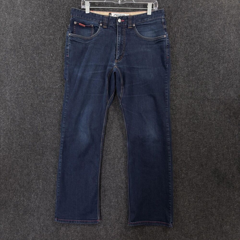 Mountain Khakis Classic Fit Jeans Men's 34x30 Blue Dark Wash Stretch Denim Pants